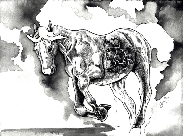 AAPI Zodiac: Fire Horse, Archival Print