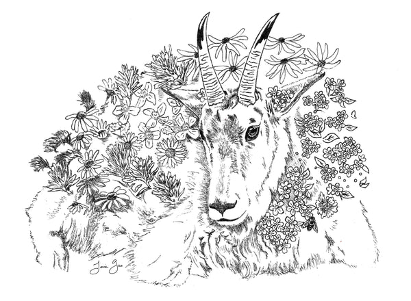 AAPI Zodiac: Earth Goat, Archival Print
