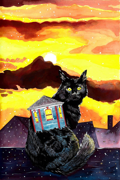 "Housecats: Turret," Archival Print