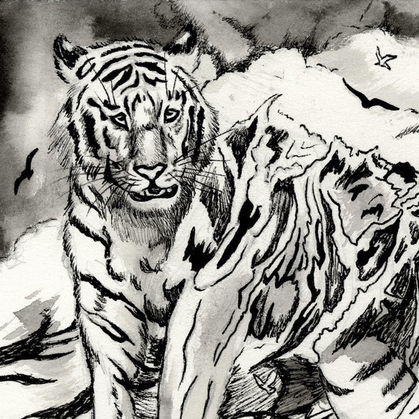 AAPI Zodiac: Water Tiger, Archival Print