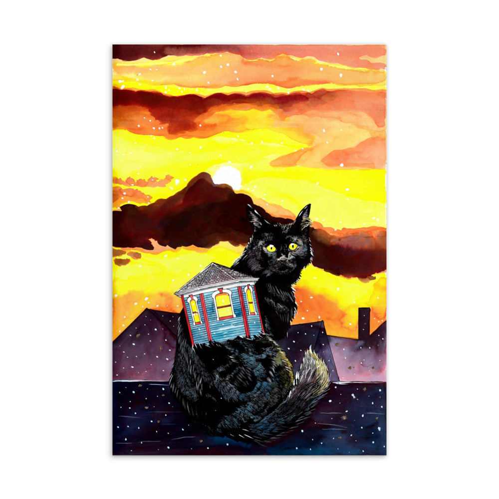 "Housecats: Turret," Postcard