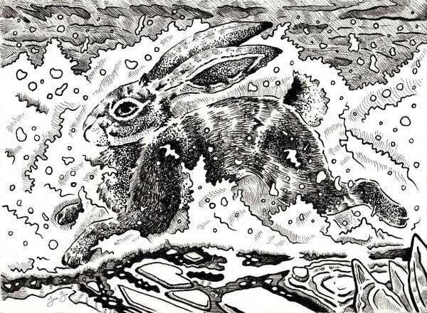 AAPI Zodiac: Water Rabbit, Archival Print