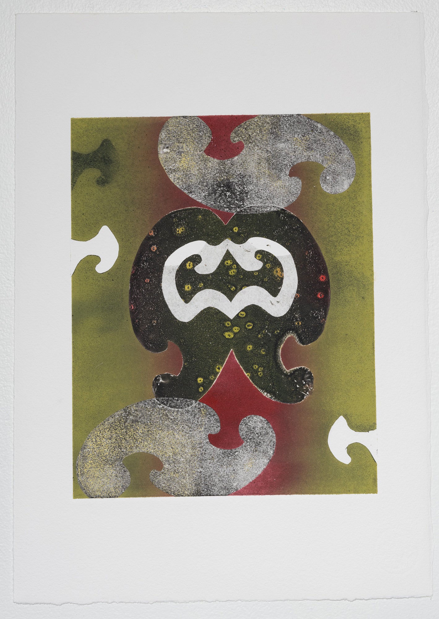 The Color of Jade #13, monotype print on Hahnemühle paper – JENIE