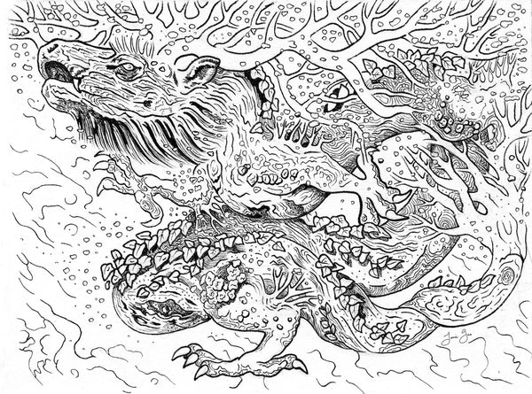 AAPI Zodiac: Wooden Dragon, Archival Print
