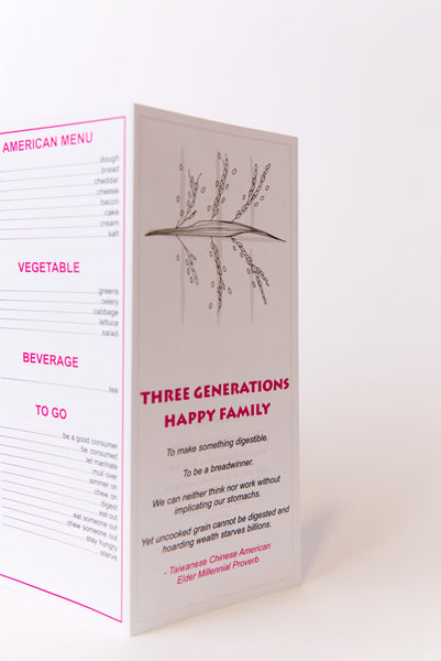 Three Generations Happy Family, Individual Menu