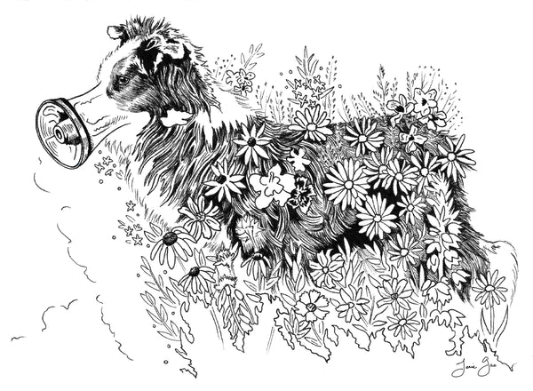 AAPI Zodiac: Earth Dog, Limited Edition Print