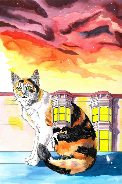 "Housecats: Fenestella," Limited Edition Print