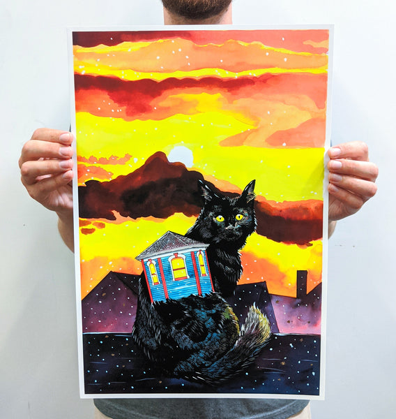 "Housecats: Turret," Limited Edition Print