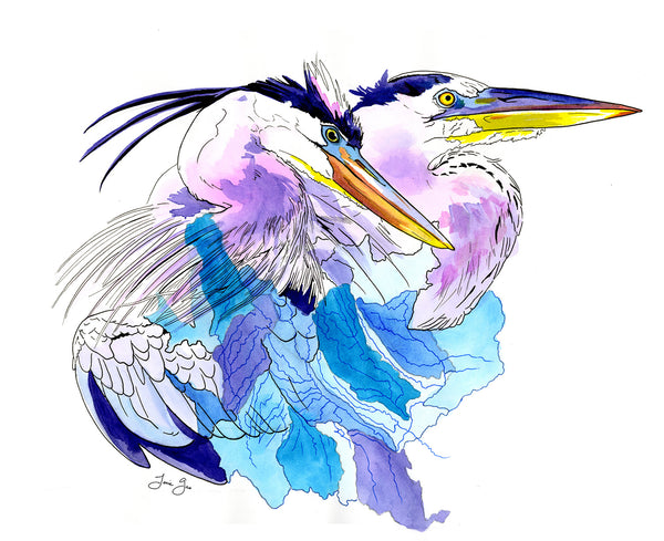 "Stewardship," Great Blue Herons, Limited Edition Print