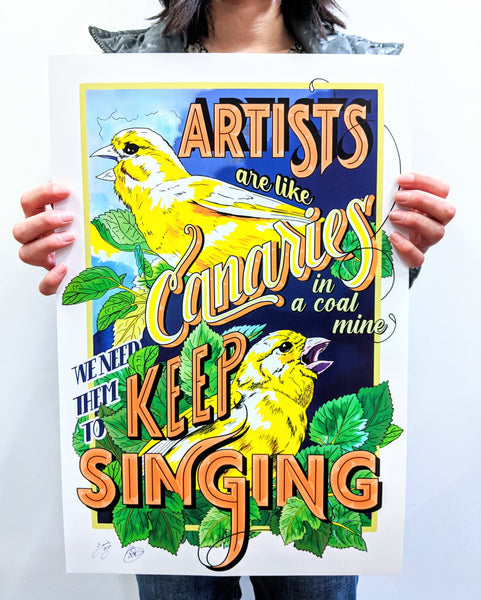"Keep Singing," Limited Edition Print