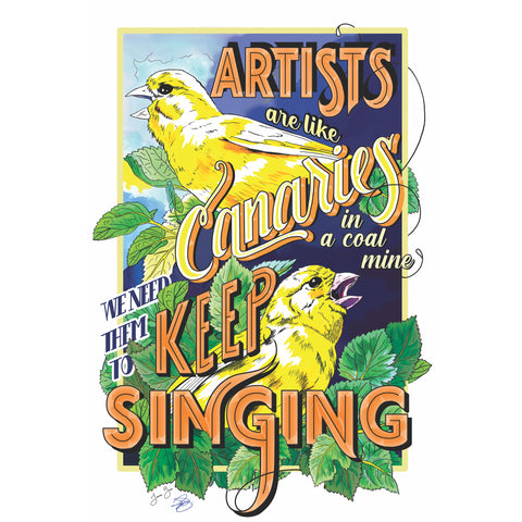 "Keep Singing," Archival Print